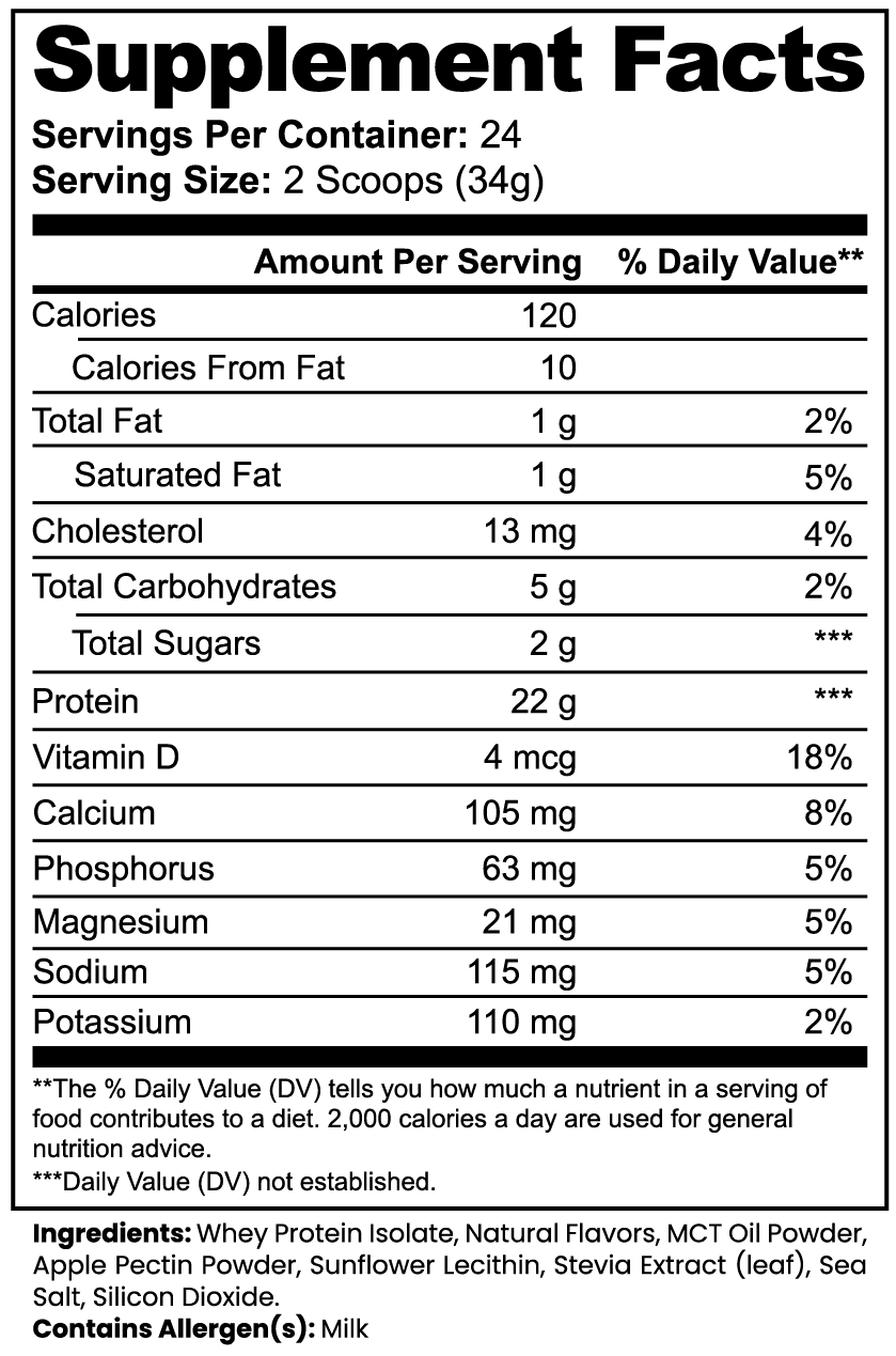 Whey Protein Isolate (Vanilla)