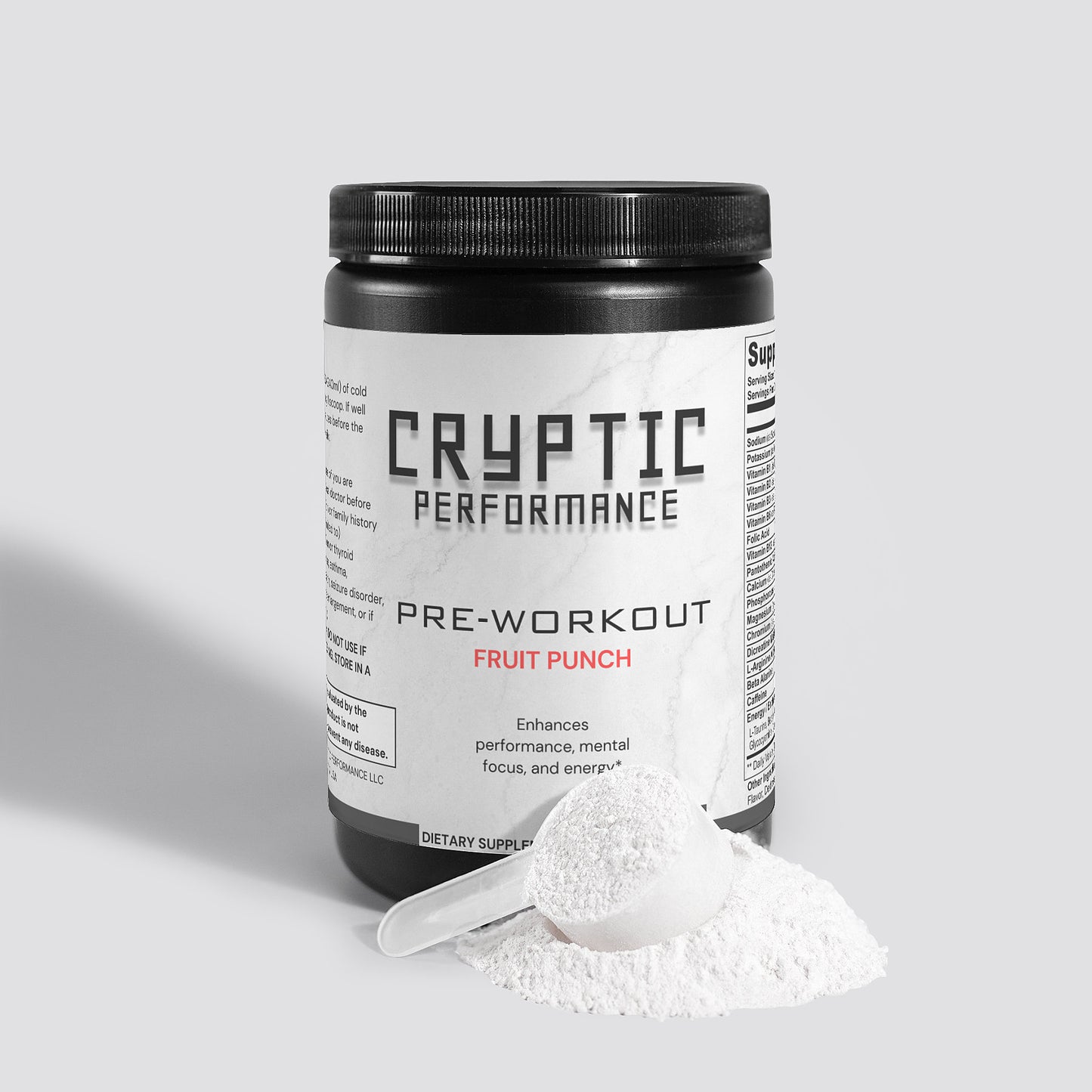 CRYPTIC Pre-Workout Powder (Fruit Punch)