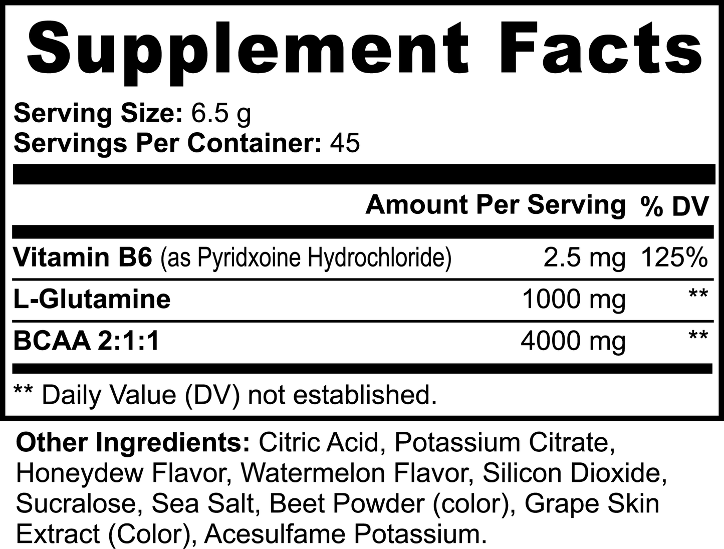 BCAAs Powder (Honeydew/Watermelon)